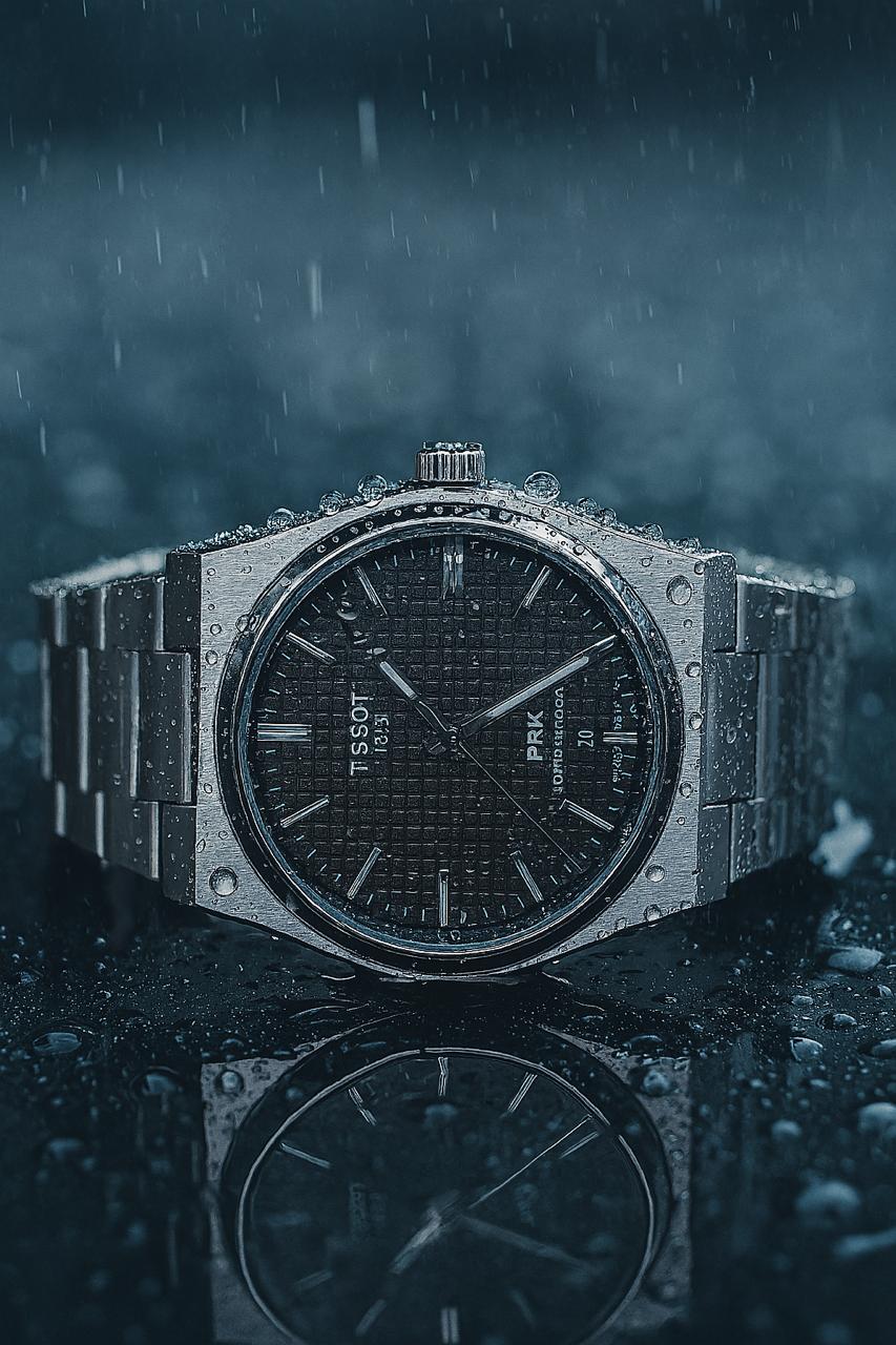 TISSOT BLACK Men’s Fashion Watch-High Quality-Stainless Steel