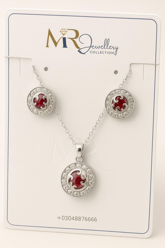 Elegent Luxurious heart shaped jewelry set