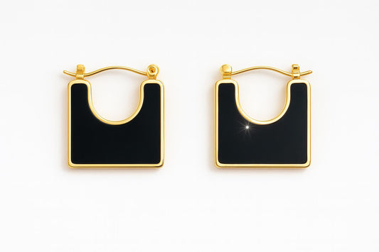 Black & White Hues – Anti Tarnish Earrings