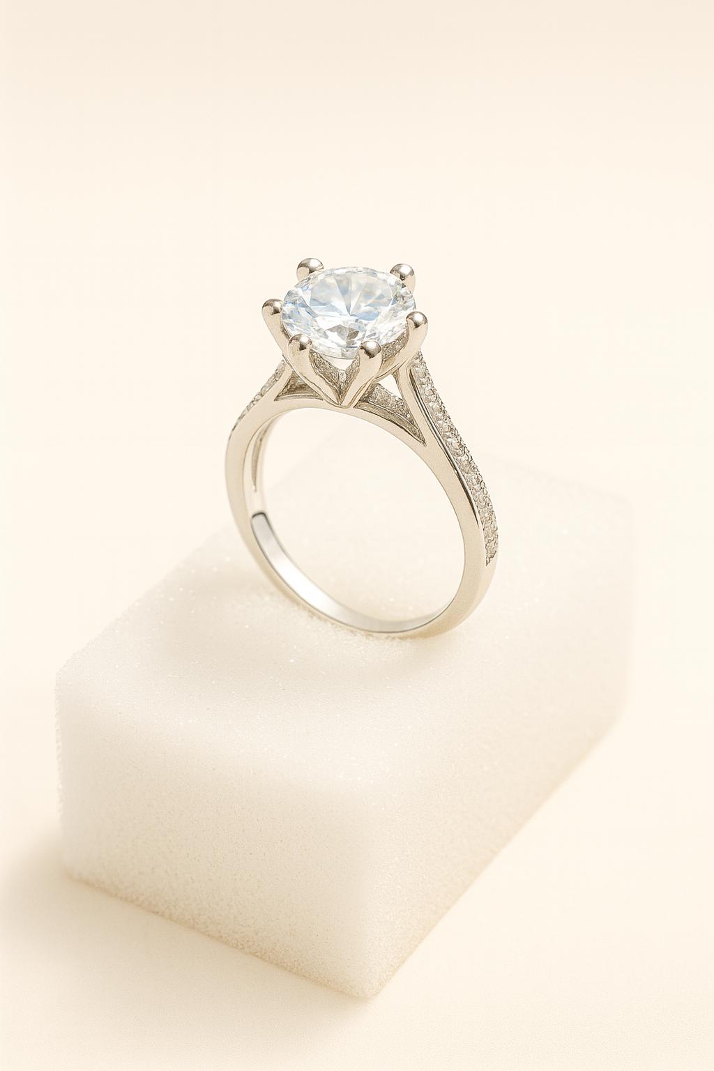 Silver and Gold Zircon Stones Rings for Women| Premium Quality Adjustable