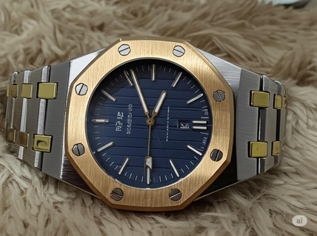 Audemars Piguet Royal Oak Mens Watch – Blue Dial, Stainless Steel-Water resistant-Royal Oak
