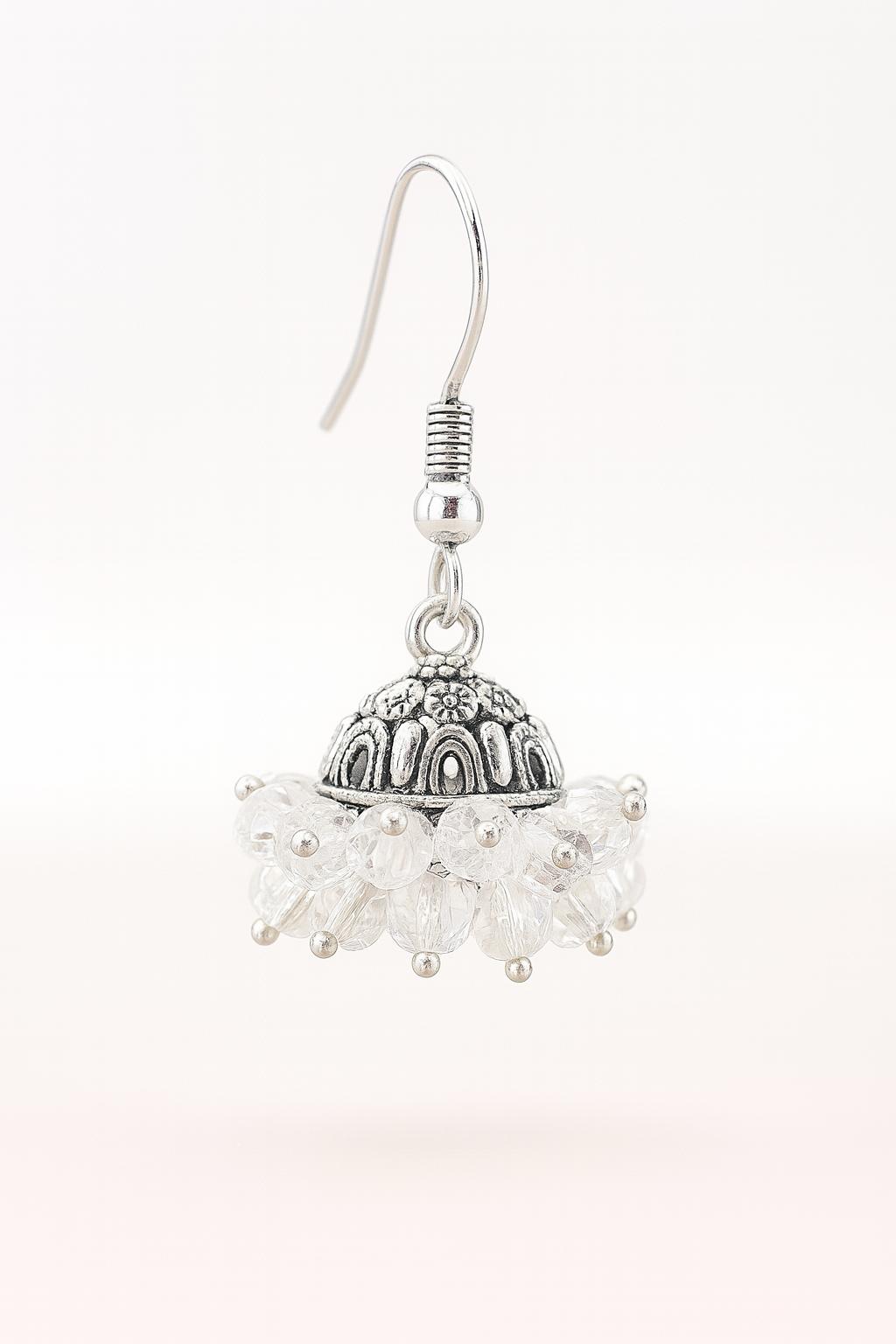 Stainless Steel Jhumky for Women with Gems