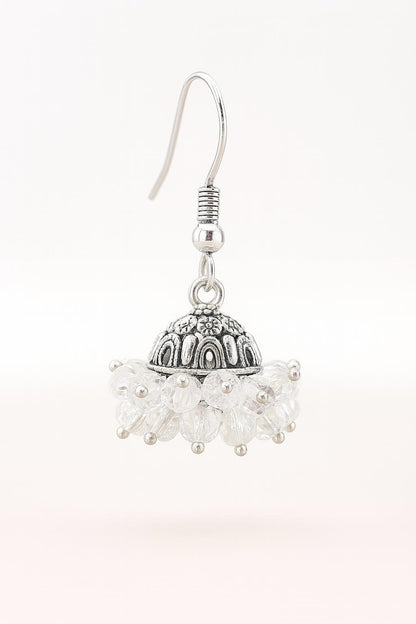 Stainless Steel Jhumky for Women with Gems