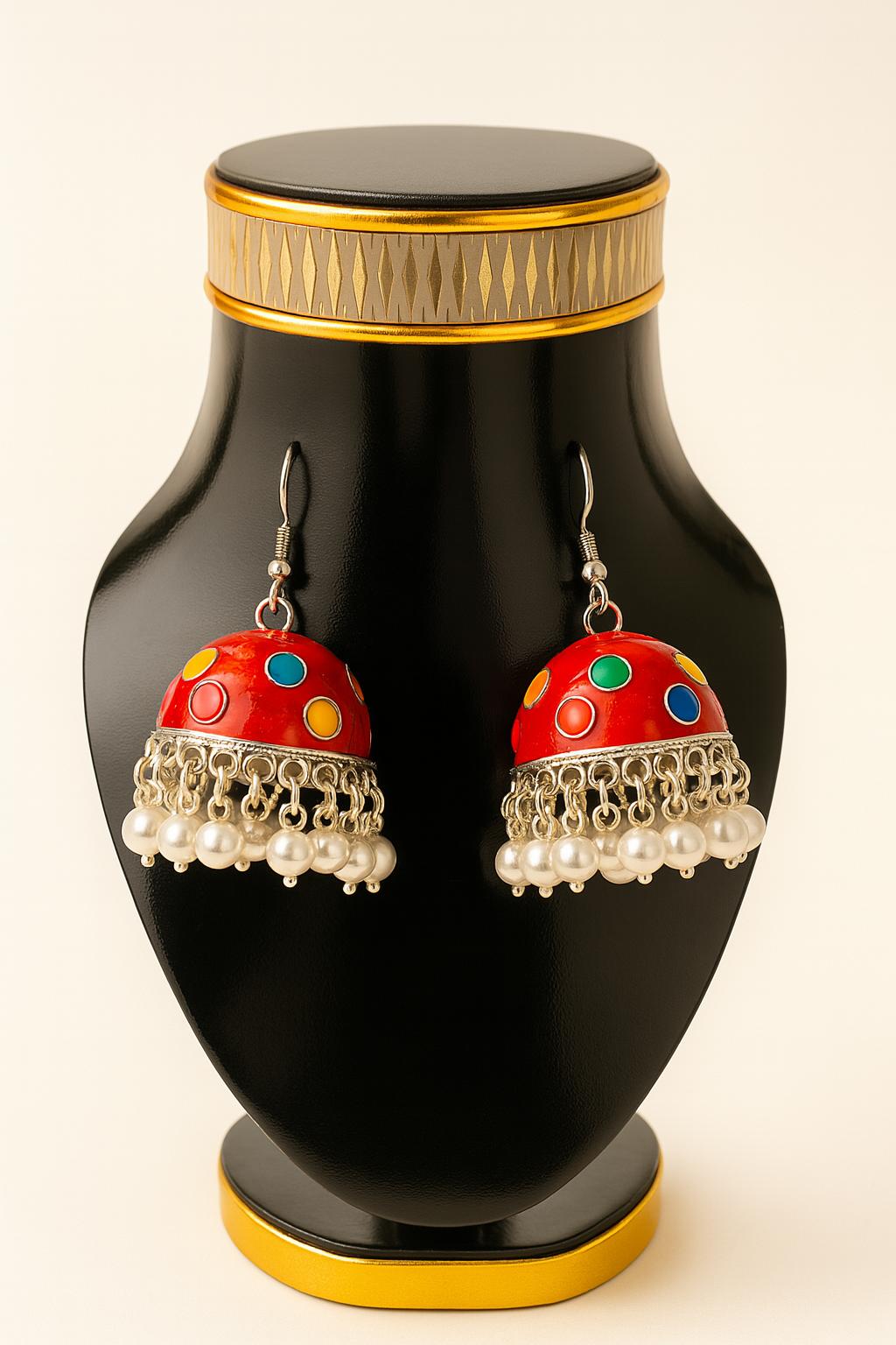 Handmade Premium Quality Minakari Work Earrings| Women Fashion