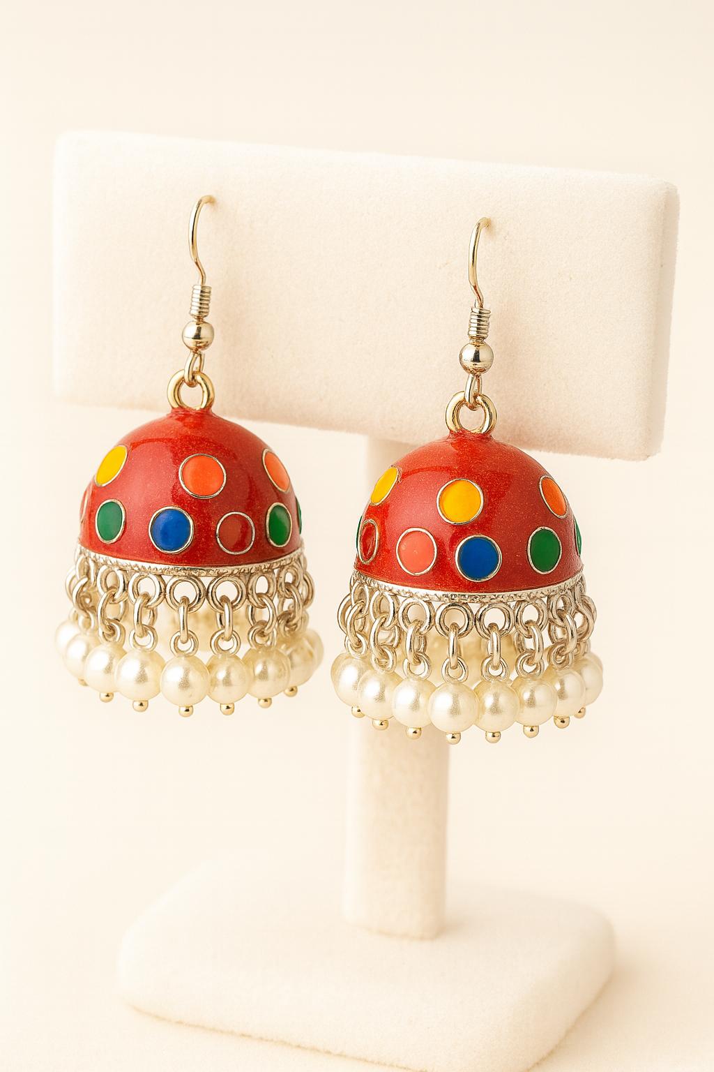 Handmade Premium Quality Minakari Work Earrings| Women Fashion