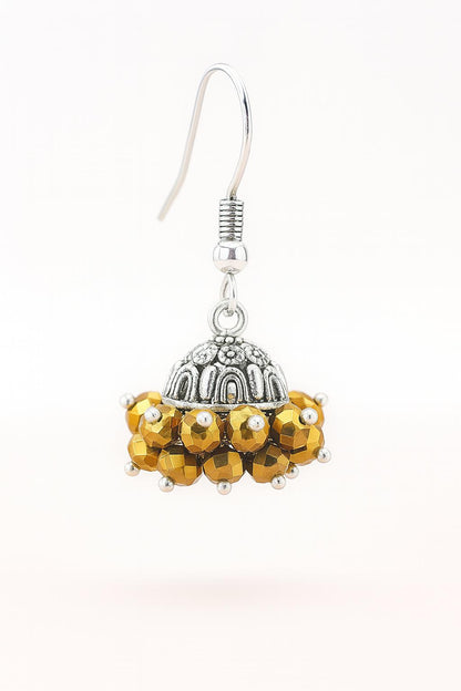 Stainless Steel Jhumky for Women with Gems