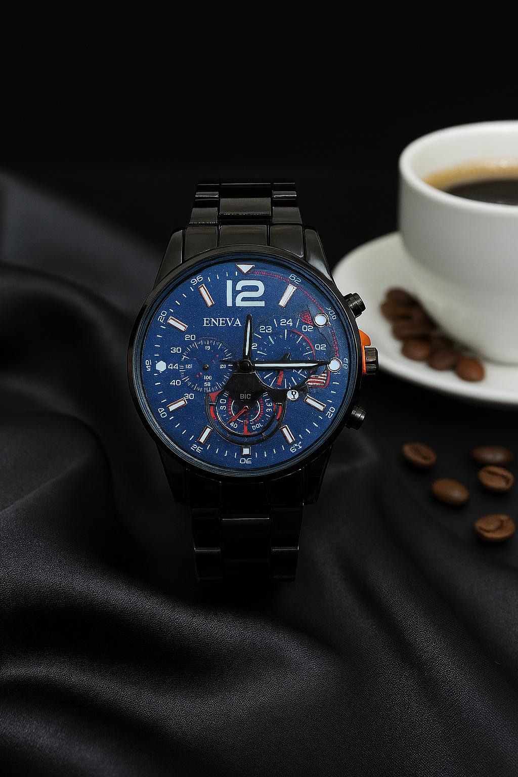 Pair of 2 Geneva Men’s Quartz| Stainless Steel