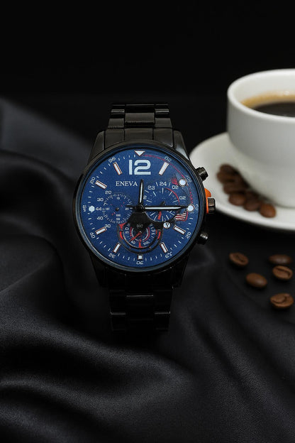 Pair of 2 Geneva Men’s Quartz| Stainless Steel