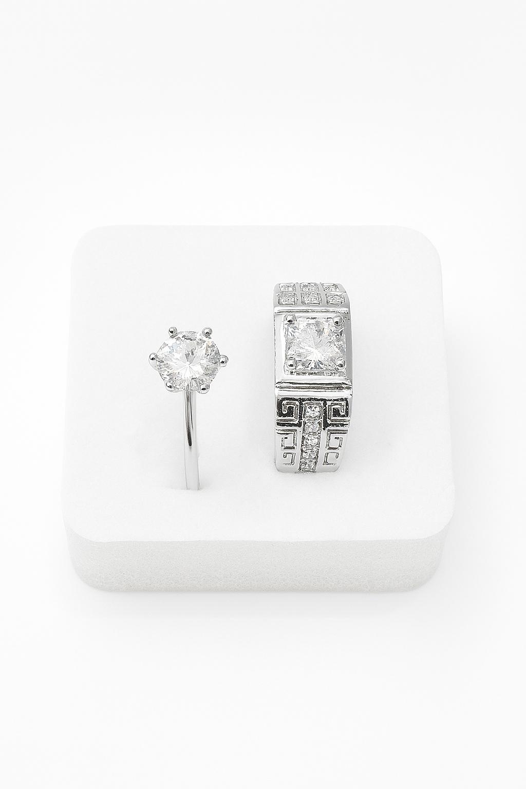 Couple Ring Silver| Men and Women| Pure Silver| Silver AQIQ| Adjustable Rings