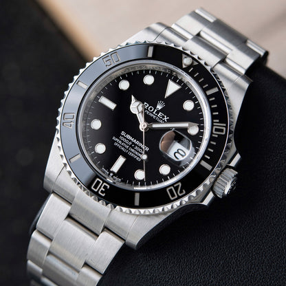 Rolex Submariner Date Stainless Steel Black Ceramic Dive Oyster