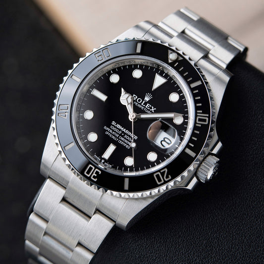 Rolex Submariner Date Stainless Steel Black Ceramic Dive Oyster