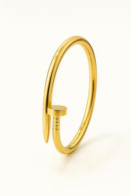 Pack of 2 cartier brand Nail shaped Handcuff for women| Stainless Steel