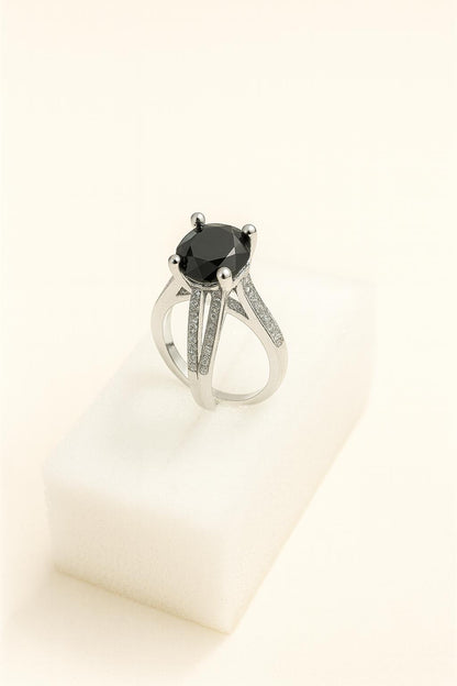 Silver and Gold Zircon Stones Rings for Women| Premium Quality Adjustable