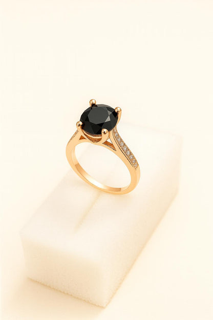 Silver and Gold Zircon Stones Rings for Women| Premium Quality Adjustable