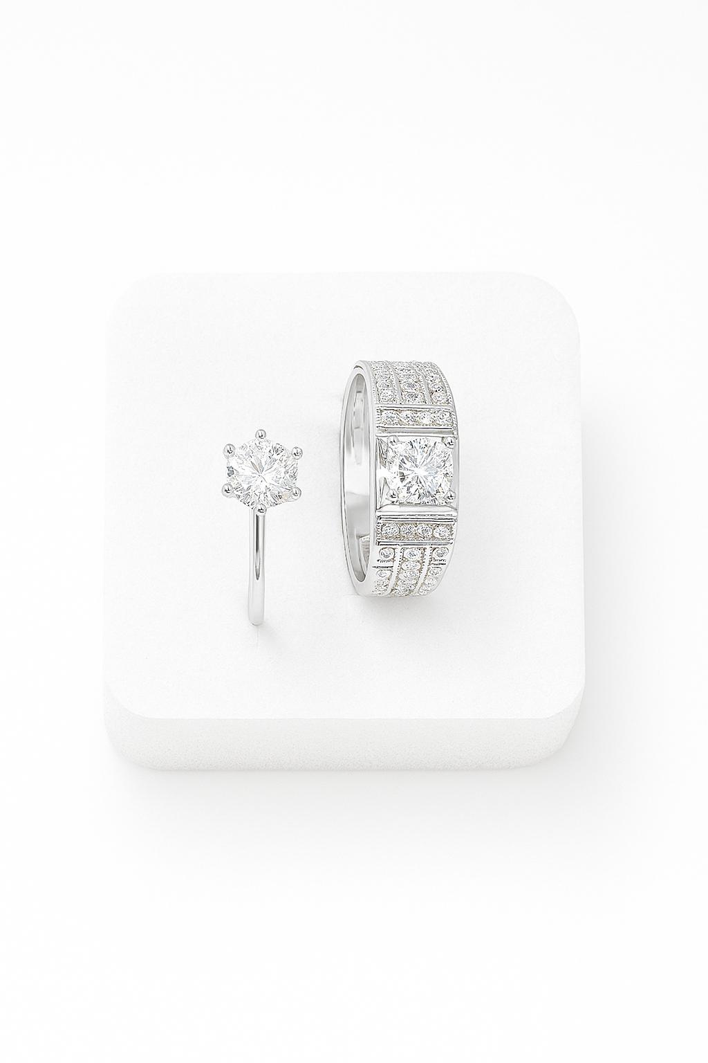 Couple Ring Silver| Men and Women| Pure Silver| Silver AQIQ| Adjustable Rings