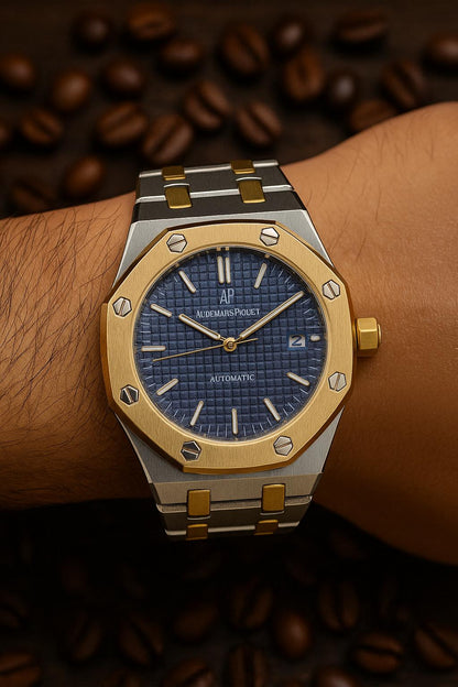 Audemars Piguet Royal Oak Mens Watch – Blue Dial, Stainless Steel-Water resistant-Royal Oak