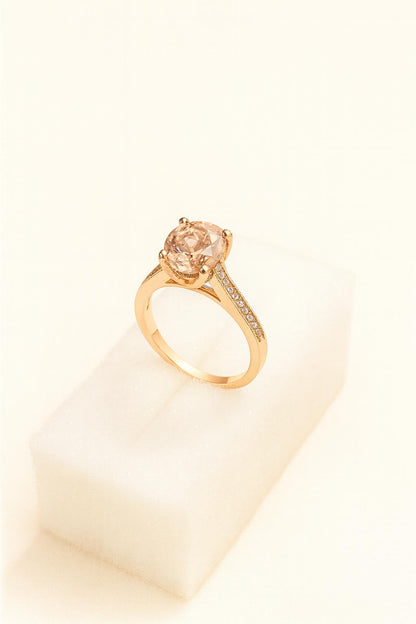 Silver and Gold Zircon Stones Rings for Women| Premium Quality Adjustable