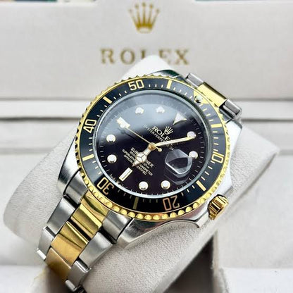 Rolex Submariner-Men’s Premium Collection-Black Golden-Stainless Steel-Water proof