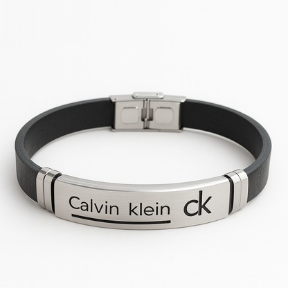Calvin Klein CK brand Silver Black Bracelet for Men’s & Boys