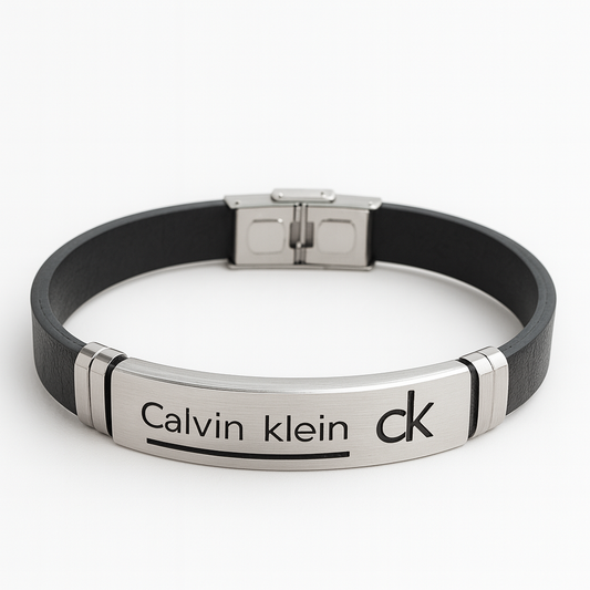 Calvin Klein CK brand Silver Black Bracelet for Men’s & Boys