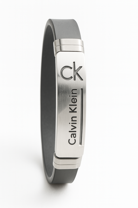 Calvin Klein CK brand Silver Black Bracelet for Men’s & Boys