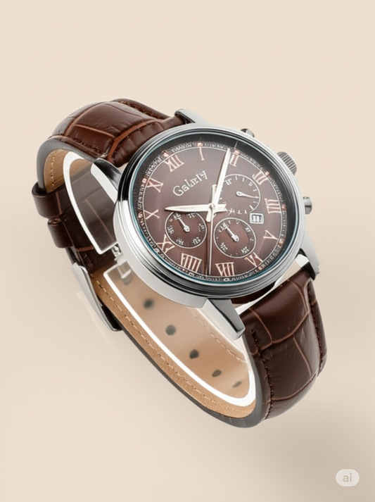 GAIETY Men’s Quartz Wrist Watch with PU Leather Band