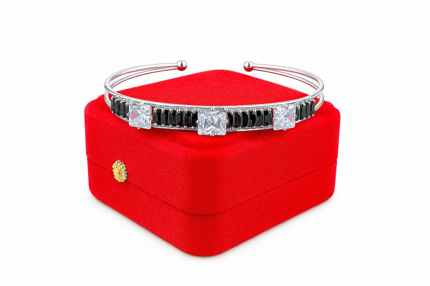 Lilly Zircon Stone Bangles Silver Women’s Choice Adjustable bangle