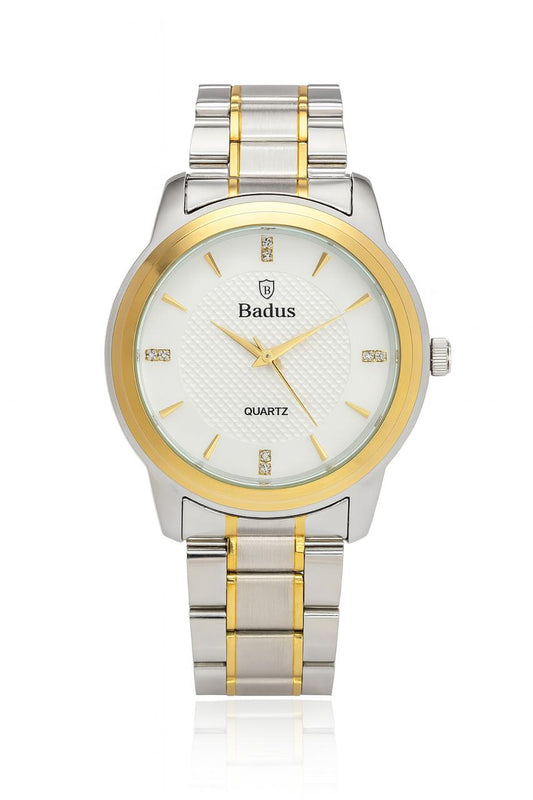 Badus Golden Silver Classic Watch