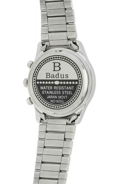 BADUS SILVER-Water resistant-Men Fashion Watch