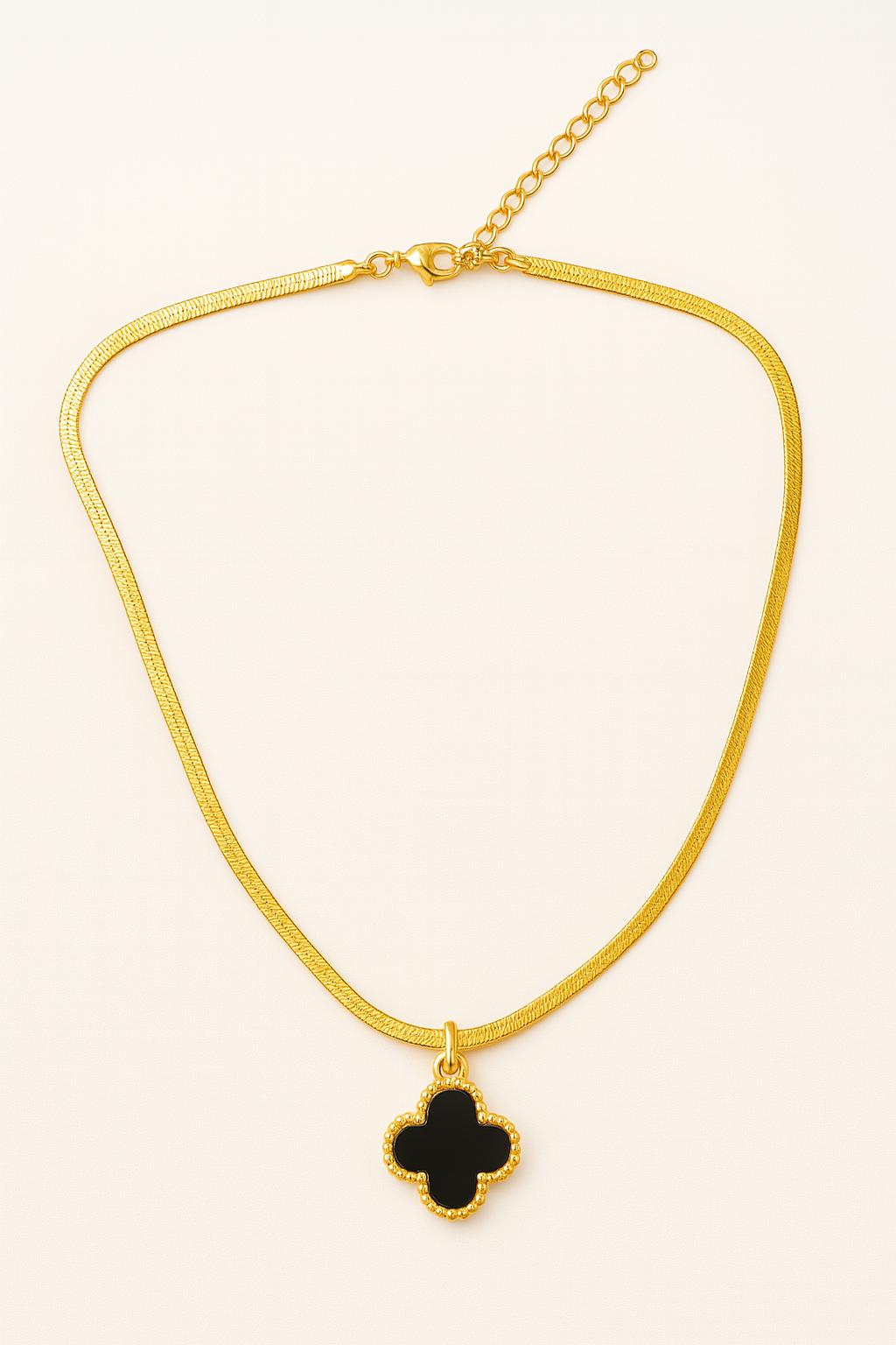 OLIVIA Clove four-leaf snake chain for women